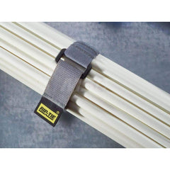 Cable Tie: 1″ Long, Black, Nylon, Reusable