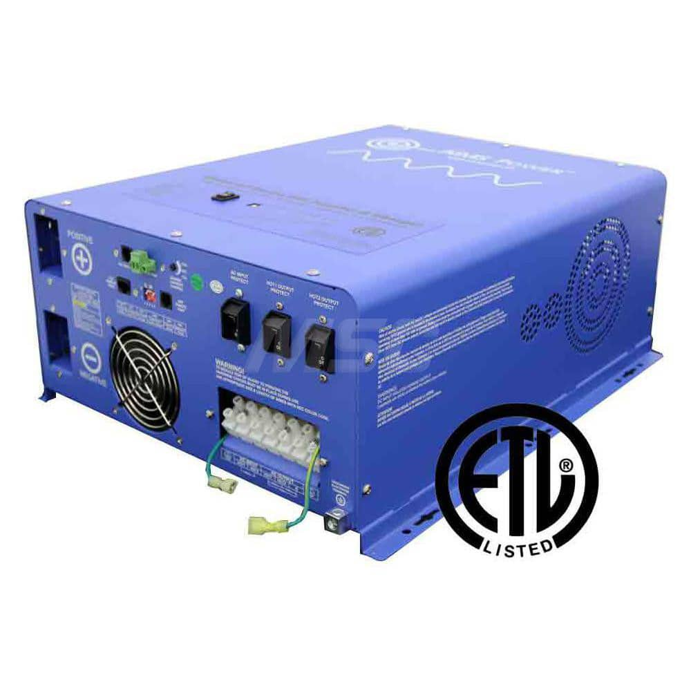 Power Inverters; Input Voltage: 240.00; Output Voltage: 120; Continuous Output Power: 4000; Peak Output Power: 12000; Maximum Input Current Rating: 32; Output Amperage: 33.33; Mounting Type: Surface Mount; Input Voltage: 240.00; Output Voltage: 120; Mount