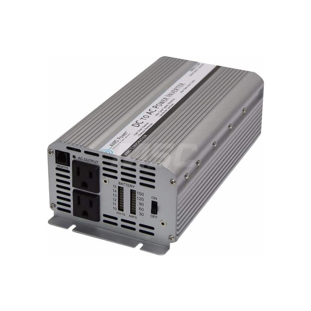 Power Inverters; Input Voltage: 0.00; Output Voltage: 120; Continuous Output Power: 1250; Peak Output Power: 2500; Maximum Input Current Rating: 17; Output Amperage: 10.42; Mounting Type: Surface Mount; Input Voltage: 0.00; Output Voltage: 120; Mount Type