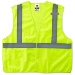 8215BA XS Lime Econ Breakaway Mesh Vest Type R Class 2 - Eagle Tool & Supply
