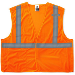 8215BA 4/5 XL Orange Breakaway Mesh Vest Type R Class 2 Economy - Eagle Tool & Supply