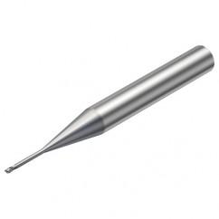 R216.32-00630-AI06G 1620 0.6mm 2 FL Solid Carbide End Mill - Corner Radius w/Cylindrical Shank - Eagle Tool & Supply