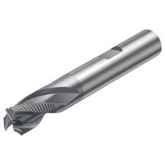 R216.33-20030-BS20K 1640 20mm 3 FL Solid Carbide End Mill - Corner chamfer w/Weldon Shank - Eagle Tool & Supply