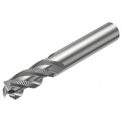 R216.33-16040-AC32U H10F 16mm 3 FL Solid Carbide End Mill - Corner chamfer w/Cylindrical Shank - Eagle Tool & Supply