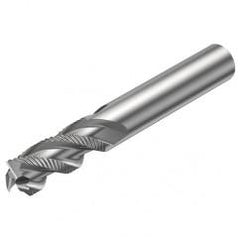 R216.33-16040-AC32U H10F 16mm 3 FL Solid Carbide End Mill - Corner chamfer w/Cylindrical Shank - Eagle Tool & Supply