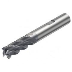 R216.34-10040-BC22K 1640 10mm 4 FL Solid Carbide End Mill - Corner chamfer w/Weldon Shank - Eagle Tool & Supply