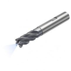 R215.34C10040-DC22K 1640 10mm 4 FL Solid Carbide End Mill - Corner Radius w/Cylindrical - Neck Shank - Eagle Tool & Supply