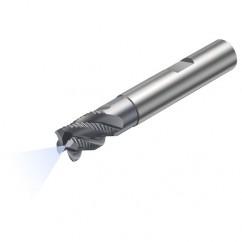 R215.34C08040-DS09K 1640 8mm 4 FL Solid Carbide End Mill - Corner Radius w/Cylindrical - Neck Shank - Eagle Tool & Supply