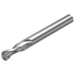 R216.42-05030-AK10A H10F 5mm 2 FL Solid Carbide Ball Nose End Mill w/Cylindrical Shank - Eagle Tool & Supply