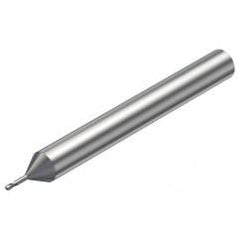 R216.42-00530-AO05G 1620 0.5mm 2 FL Solid Carbide Ball Nose End Mill w/Cylindrical Shank - Eagle Tool & Supply