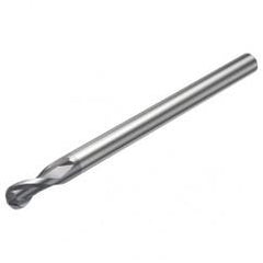 R216.42-08030-AQ12G P10 8mm 2 FL Solid Carbide Ball Nose End Mill w/Cylindrical Shank - Eagle Tool & Supply