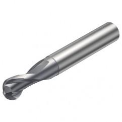 R216.42-05030-AI05G 1610 5mm 2 FL Solid Carbide Ball Nose End Mill w/Cylindrical Shank - Eagle Tool & Supply