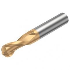 R216.42-10030-AS15G 1700 10mm 2 FL Solid Carbide ball nose endmill w/Cylindrical Shank - Eagle Tool & Supply