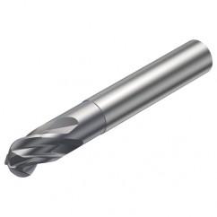 R216.44-06030-AI06G 1610 6mm 4 FL Solid Carbide Ball Nose End Mill w/Cylindrical Shank - Eagle Tool & Supply