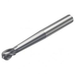 R216.64-08030-AO09G 1610 8mm 4 FL Solid Carbide Ball Nose End Mill spherical design w/Cylindrical Shank - Eagle Tool & Supply