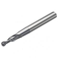 R216.53-04040RAL40G 1620 4mm 3 FL Solid Carbide Conical Ball Nose End Mill w/Cylindrical Shank - Eagle Tool & Supply