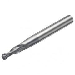 R216.52-06040RAL12G 1630 6mm 2 FL Solid Carbide Conical Ball Nose End Mill w/Cylindrical Shank - Eagle Tool & Supply