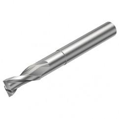 2P120-0500-NC H10F 5mm FL Straight Center Cut w/Cylindrical with Neck Shank - Eagle Tool & Supply
