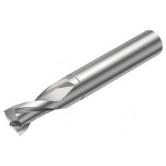 2P121-0200-NC H10F 2mm FL Straight Center Cut w/Cylindrical with Neck Shank - Eagle Tool & Supply