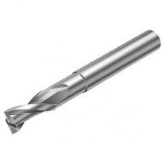 2P122-0400-NC H10F 4mm FL Straight Center Cut w/Cylindrical with Neck Shank - Eagle Tool & Supply