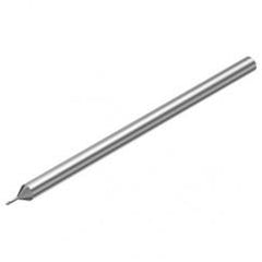 2P212-0060-PC 1620 0.6mm FL Straight Center Cut w/Cylindrical with Neck Shank - Eagle Tool & Supply