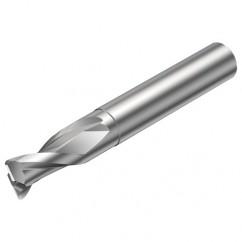 2S220-0400-030-NC H10F 4mm FL Straight Corner Radius Center Cut w/Cylindrical with Neck Shank - Eagle Tool & Supply