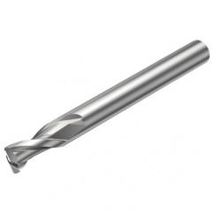 2S221-1600-200-NG H10F 16mm 2 FL Straight Corner Radius Center Cut w/Reduced Cylindrical .3mm/.012 smaller than Cutting Diameter Shank - Eagle Tool & Supply