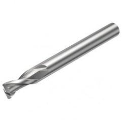 2S221-1200-150-NG H10F 12mm 2 FL Straight Corner Radius Center Cut w/Reduced Cylindrical .3mm/.012 smaller than Cutting Diameter Shank - Eagle Tool & Supply