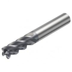 2S340-0400-050-MA 1640 4mm 4 FL Straight Corner Radius Center Cut w/Cylindrical Shank - Eagle Tool & Supply