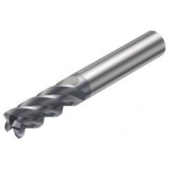 2S340-0400-100-MA 1640 4mm 4 FL Straight Corner Radius Center Cut w/Cylindrical Shank - Eagle Tool & Supply