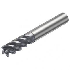 R216.24-12050GCC26P 1620 12mm 4 FL Solid Carbide End Mill - Corner Radius w/Cylindrical - Neck Shank - Eagle Tool & Supply