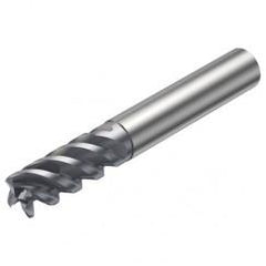 R216.24-12050GCC26P 1620 12mm 4 FL Solid Carbide End Mill - Corner Radius w/Cylindrical - Neck Shank - Eagle Tool & Supply