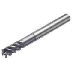 R216.24-10050DCK22P 1620 10mm 4 FL Solid Carbide End Mill - Corner Radius w/Cylindrical - Neck Shank - Eagle Tool & Supply