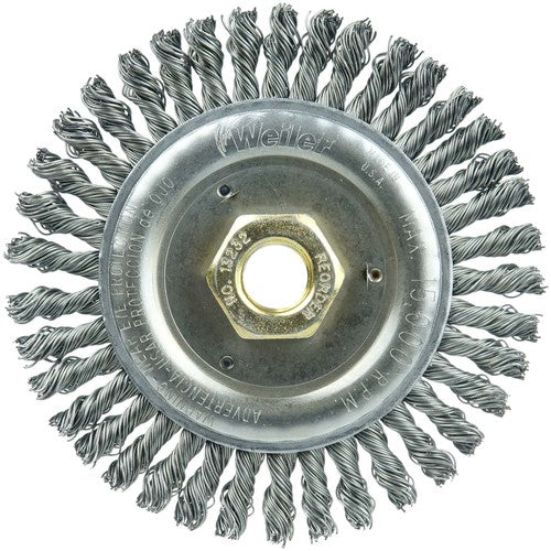 4 1/2 × 5/8″-11-0.020 Wire Size - Roughneck Stringer Bead Weld Cleaning Brush - Eagle Tool & Supply