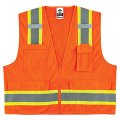 8248Z L/ XL Orange 2-Tone Surveyors Type R Class 2 - Eagle Tool & Supply