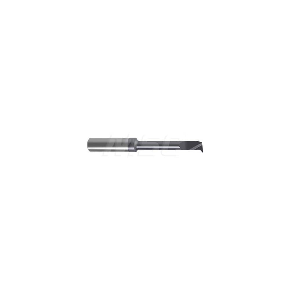 Internal Boring Bar: 0.2756″ Min Bore, 1.4567″ Max Depth, Left Hand Cut, Carbide 2.4409″ OAL, 0.0079″ Corner Radius