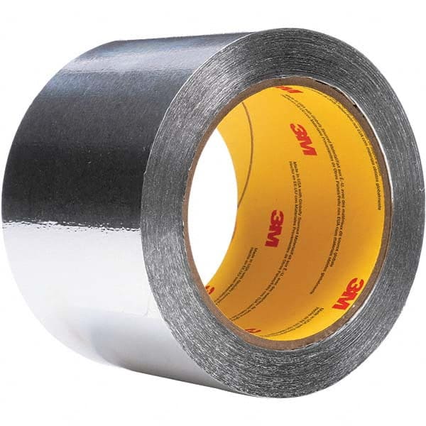 3M - 55m x 102mm x 4.6 mil Silver Aluminum Foil Tape - Eagle Tool & Supply