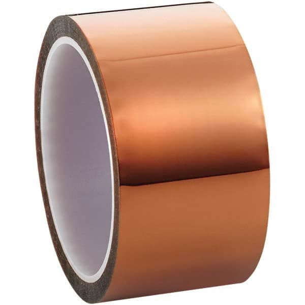 3M - 36 Yd x 4" Amber Polyimide Film Tape - Eagle Tool & Supply