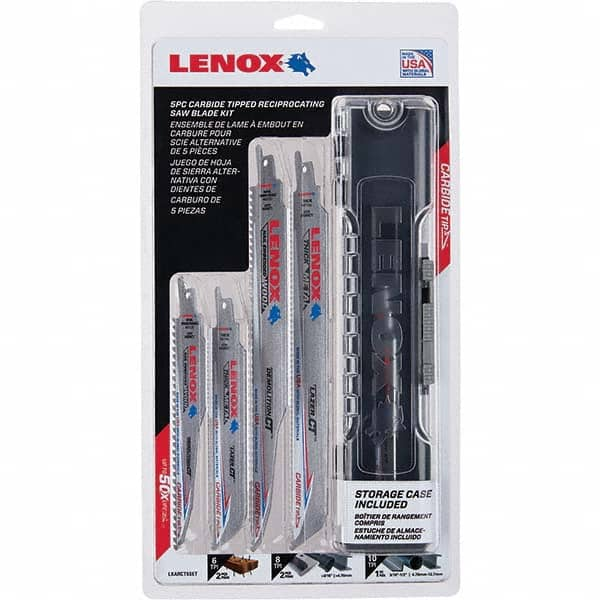 Lenox - Reciprocating Saw Blade Sets Blade Material: Carbide Tipped Minimum Blade Length (Inch): 6 - Eagle Tool & Supply