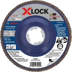 Bosch - Flap Discs Abrasive Type: Coated Flap Disc Type: Type 27 - Eagle Tool & Supply