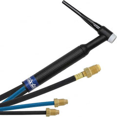 PRO-SOURCE - 350 Amp 12-1/2' Rubber Outfit 18 Water Cooled TIG Welding Torch Kit - Eagle Tool & Supply