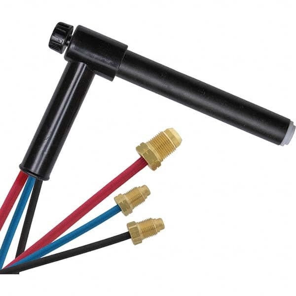PRO-SOURCE - 250 Amp 25' Rubber Outfit 22A Water Cooled TIG Welding Torch Kit - Eagle Tool & Supply