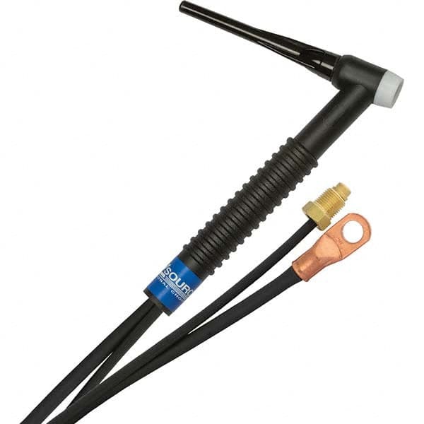PRO-SOURCE - 150 Amp 25' Rubber Outfit 17F Air Cooled TIG Welding Torch Kit - Eagle Tool & Supply