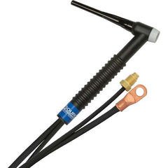 PRO-SOURCE - 150 Amp 12-1/2' Rubber Outfit 17F Air Cooled TIG Welding Torch Kit - Eagle Tool & Supply