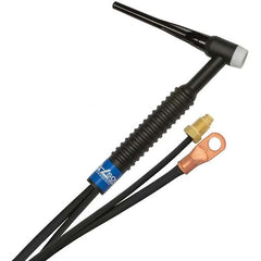 PRO-SOURCE - 150 Amp 12-1/2' Rubber Outfit 17 Air Cooled TIG Welding Torch Kit - Eagle Tool & Supply