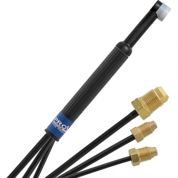 PRO-SOURCE - 180 Amp 12-1/2' Rubber Outfit 24WN Water Cooled TIG Welding Torch Kit - Eagle Tool & Supply