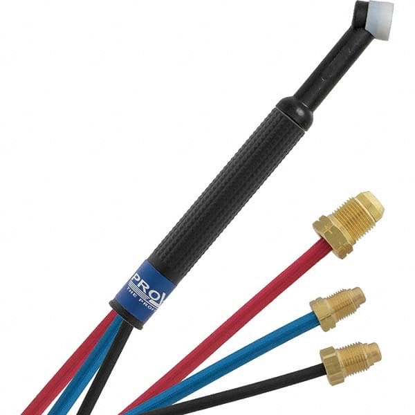 PRO-SOURCE - 180 Amp 12-1/2' Rubber Outfit 24W Water Cooled TIG Welding Torch Kit - Eagle Tool & Supply