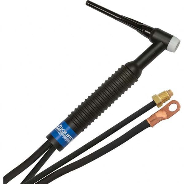 PRO-SOURCE - 200 Amp 12-1/2' Rubber Outfit 26F Air Cooled TIG Welding Torch Kit - Eagle Tool & Supply