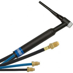 PRO-SOURCE - 350 Amp 12-1/2' Rubber Outfit 18F Water Cooled TIG Welding Torch Kit - Eagle Tool & Supply