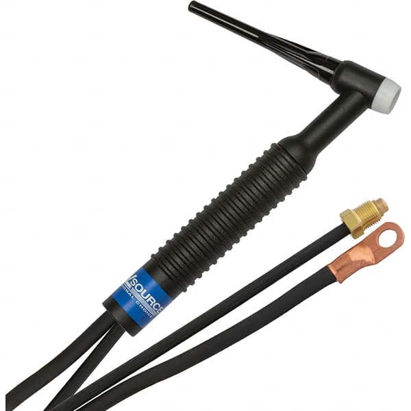 PRO-SOURCE - 200 Amp 12-1/2' Rubber Outfit 26 Air Cooled TIG Welding Torch Kit - Eagle Tool & Supply